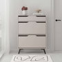 Hanah Home Astat Gabinete de Zapatos Mocha ligero